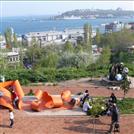 ARK 41; 2.5 x 6.6 x 1.8 m, iron and paint, 2008 (Tophane Artists' Park, Istanbul) Photography: Sevil Sert