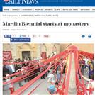 Hurriyet Daily News: 24.05.2015 http://www.hurriyetdailynews.com/mardin-biennial-starts-at-monastery-.aspx?pageID=238&nID=82596&NewsCatID=385